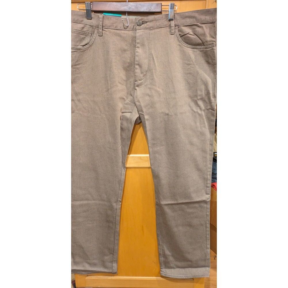 Linksoul Stretch Jeans Mens 40x33 Fern Color Brown Denim 98% Cotton‎  Pants